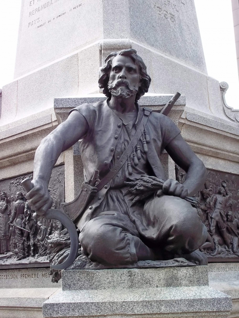 Représentation de Charles Le Moyne, place d'Armes