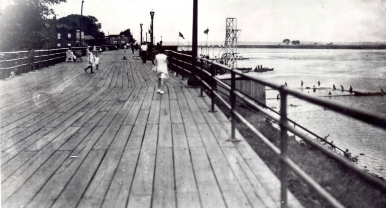 Promenade sur le boardwalk 